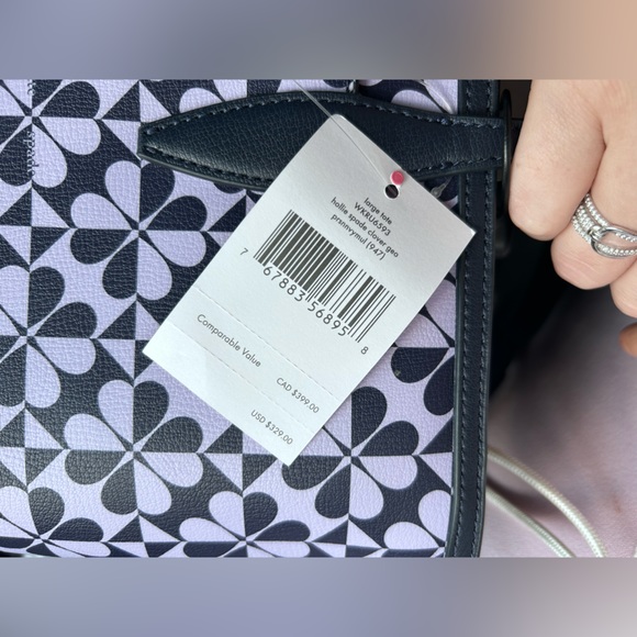 BNWT NO DAMAGE LARGE KATE SPADE TOTE WITH ZIPPER - Picture 5 of 5